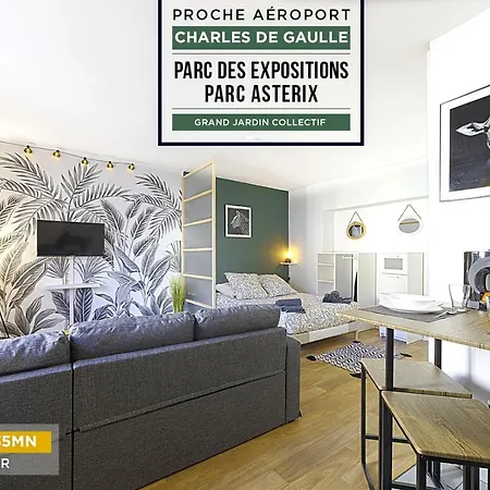 Apartment ****jungle Chic/aeroport Cdg Paris/parc Asterix/parc Des Expositions/paris****